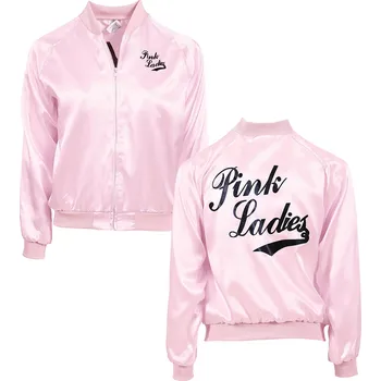 Karnevalový doplněk Růžová bunda Pomáda Pink ladies Dámská velikost: L (44-46)