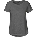 Neutral Dámské bio tričko s ohrnutými rukávy - XXL dark heather