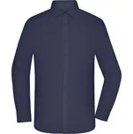 James & Nicholson Košile ze smíšeného popelínu s dlouhým rukávem - L navy