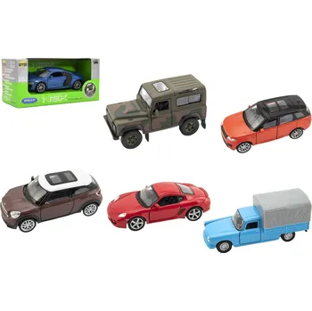 autíčko Auto Welly kov model 1:34-1:39 asst v krabičce 16x7cm