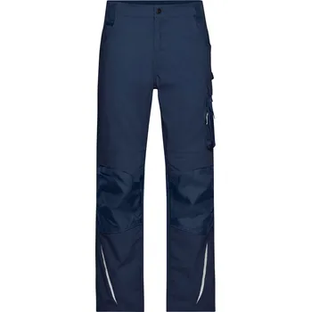 montérky James & Nicholson Zimní pracovní kalhoty - Strong - (52) navy/navy