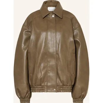 The Frankie Shop Dámská Bunda Prescott V Koženém Vzhledu,...