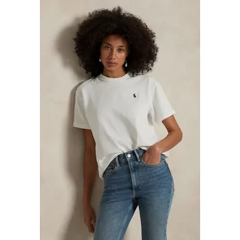 Bavlněné tričko Polo Ralph Lauren dámské, bílá barva, 211967104, XXS, 00X