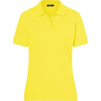 Dámské tričko James & Nicholson Dámské piqué polo - L yellow