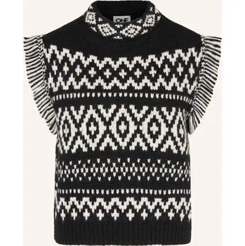 Dámský svetr Grace Bezrukávník, černá / režná