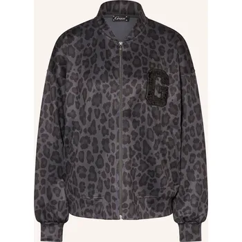 Dámská mikina Grace Dámská Jerseyová Bunda S Flitry, tmavě šedá / černá /...