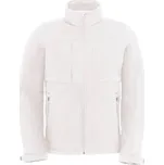 B&C Collection Pánská 3-vrstvá softshellová bunda s kapucí - XL white
