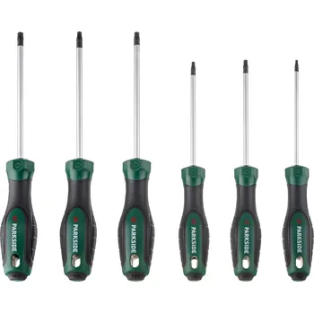 Šroubovák PARKSIDE® Sada šroubováků / Sada nástrčných klíčů a šroubováků, 6dílná (Sada šroubováků TX)