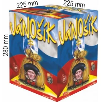 Zábavní pyrotechnika Ohňostrojový Kompakt 16ran / 50mm Jánošík