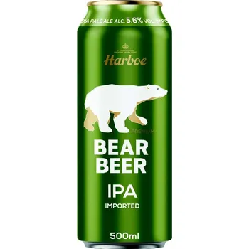 Pivo Bear Beer HARBOE IPA 5,6% 500 ml plech