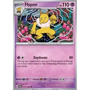 Volný čas Pokémon SFA 017/064 Hypno - Shrouded Fable Stav: Near Mint, Verze: NORMAL