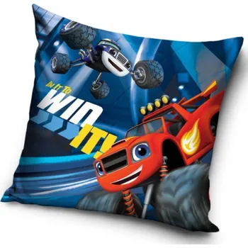 Polštář Povlak na polštář plamínek a Čtyřkoláci - 40x40