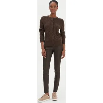 Vero Moda Kalhoty z imitace kůže Flash 10314591 Hnědá Skinny Fit XS_30