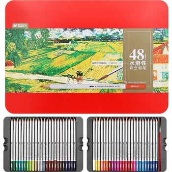 Pastelka M&G Akvarelové pastelky M&G, 48ks v kovové krabičce