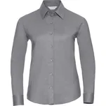 Russell Collection Halenka Oxford s dlouhým rukávem - XXL silver