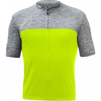 cyklistický dres dres krátký pánský SENSOR CYKLO COOLMAX neon žlutá/šedá Varianta: S