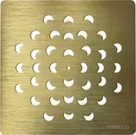 Gelco Čtvercová krytka sifonu, zlato e43936