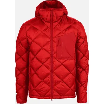 Dámská bunda The Mountain Studio péřová bunda ULTRALIGHT DOWN HOOD JACKET ZIMA Červená M Pánské