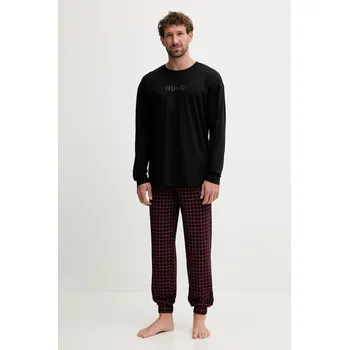 Pánské pyžamo Pyžamo HUGO JIM_LONG SET pánské, černá barva, 50550098 99A, vel. M