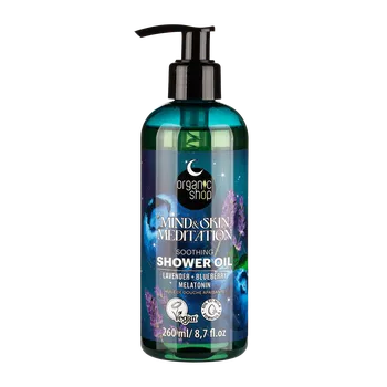 Koupelová kosmetika ORGANIC SHOP Sleeping Zklidňující sprchový olej Mind&Skin Meditation 260 ml