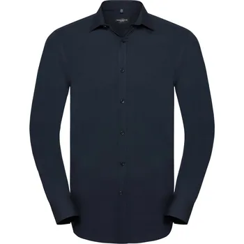 Russell Collection Elastická košile "Ultimate" s dlouhým rukávem - XXL bright navy