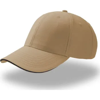 Kšiltovka Atlantis 6 panelová baseballová kšiltovka "Sport Sandwich" - onesize khaki/navy
