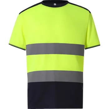 pracovní tričko Yoko Hi-Vis Tričko - 6XL hi vis yellow/navy