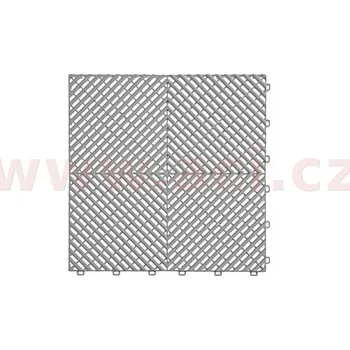 plastová dlaždice žebrovaná 40x40x1,8 cm PVC (šedá)