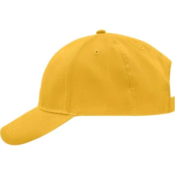 Kšiltovka Myrtle Beach Broušená 6 panelová kšiltovka - onesize yellow