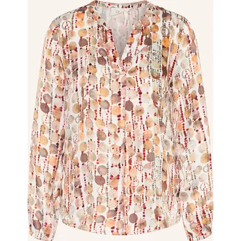 Dámská halenka Cartoon Dámská Saténová Blůza, bílá / hnědá / oranžová, 40