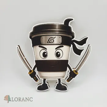 Dekorativní magnet Loranc Magnetka na dort - Cappuccino Assassino