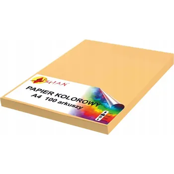 Papír pro tiskárny Barevný papír A4 120g žlutý chamois 100 listů