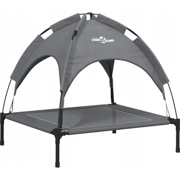 Pelíšek pro psa Pelíšek pro psa s baldachýnem, antracitové, 71x64x70 cm