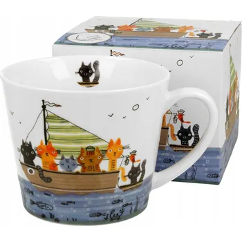 Hrnek Duo Kočičí svět, porcelánový, 610 ml