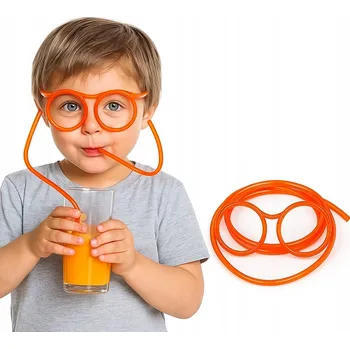 Bláznivé Brýle na Pití Brčka TSG-461 Průhledné - Zábavná Věcička pro Děti
