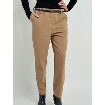 Dámské kalhoty TOSCANA Béžové kalhoty CHAVIER Béžová, UNI XS-L