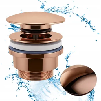 Sifon REA KOREK KLIK-KLAK UNIVERZÁLNÍ RŮŽOVÉ ZLATO