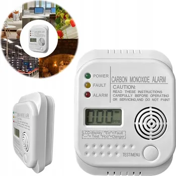 Zabezpečovací technika LCD DETEKTOR OXIDU UHELNATÉHO CO alarm CERTIFIKOVANÝ DETEKTOR