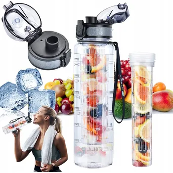 Láhev SPORTOVNÍ LÁHEV 1L LÁHEV NA VODU S VELKÝM OBJEMEM + FILTRAČNÍ VLOŽKA