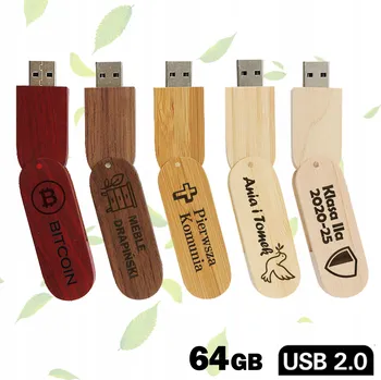 USB flash disk Pendrive HonStar PT64-2DZ-G 64 GB USB 2.0 hnědý