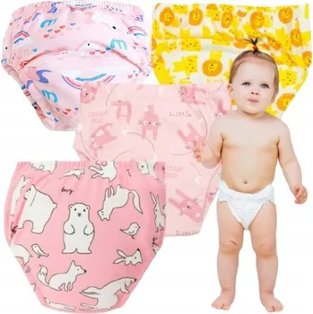 Plenkové kalhoty TRÉNINKOVÉ KALHOTKY PLENKY PRO DĚTI 14-18 KG 4 KS PRO VÝUKU ČURÁNÍ