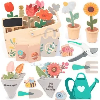 Dřevěná hračka Hrací sada tématická - Moje malá zahrádka (UMU) - Novinky