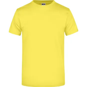 pracovní tričko James & Nicholson Tričko z těžké bavlny - 5XL yellow