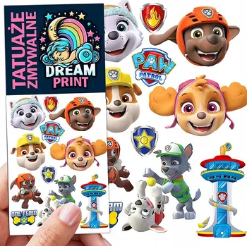 Odstranitelné tetování DOČASNÉ OMYVATELNÉ TETOVÁNÍ PRO DĚTI Tlapková patrola