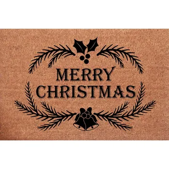 Rohožka Vánoční kokosová rohožka před dveře ozdobná Veselé Vánoce