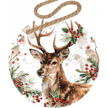 Vánoční dekorace Vánoční Baňky na vánoční stromeček pro myslivce Pyšný jelen 5 kusů