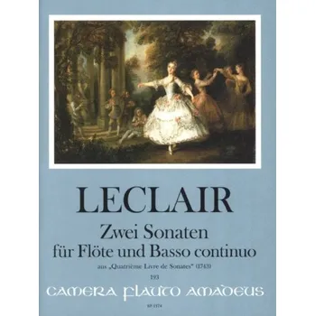 Jean-Marie Leclair: 2 Sonaten aus Quatrieme Livre De Sonates (noty na příčnou flétnu, klavír)