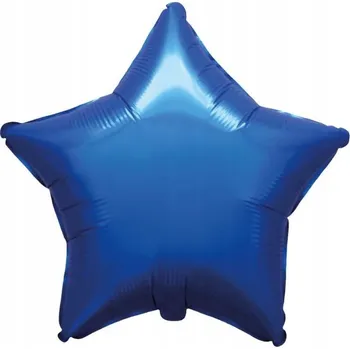 Balónek Fóliový balónek 18" FX - Hvězda (saténová tmavě modrá), balený