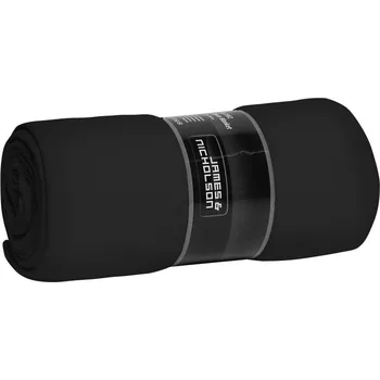 Dámské tričko James & Nicholson Fleecová deka XXL - onesize black