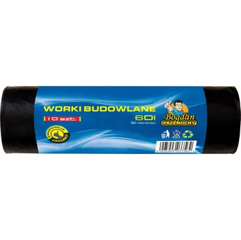 Pytle na odpadky Stavební pytle 60l 10 Ks. Bogdan Przemocny – VELMI PEVNÉ!